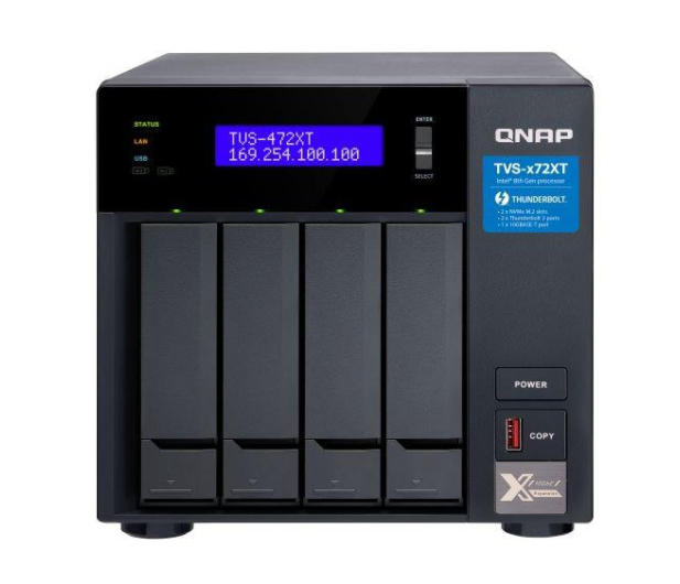 QNAP Serwer NAS TVS-472XT-i3-4G 4x0HDD Intel Core i3-8100T 4GB - 1375133 - zdjęcie